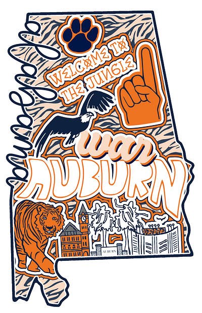 Auburn Design Download art auburn collegiate design football graphic shirt sticker sublimation transfer