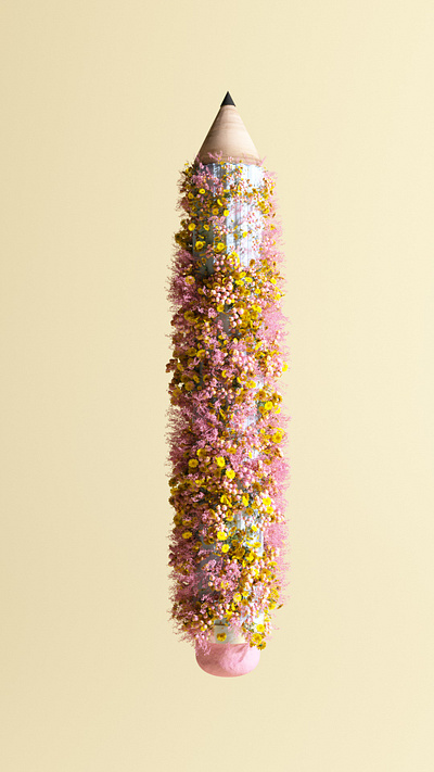 Spicy & Snappy (The Pencil Project) 3d c4d floral pencil render