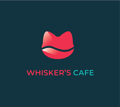 Whisker's Cafe Logo Design and Mock up branding graphic design logo mock up