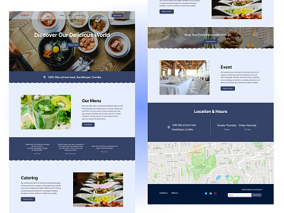 Restaurant Website product design uiux design user experience design ux ux design