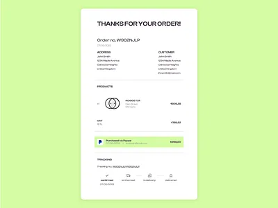 E-Mail receipt customer mail dailyui design email graphic design receipt