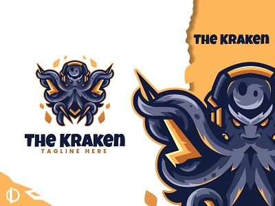 Kraken - Mascot Logo Design animation brand identity branding creative design esport logo graphic graphic design illustration illustrator kraken logo logodesign mascot mascot logo modern sea ui vector