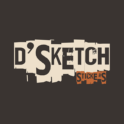 D'Sketch Stickers Logo Design branding design graphic design illustration logo typography vector