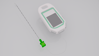 Medical Monitoring Device and its Needle blender3d medical design medical product