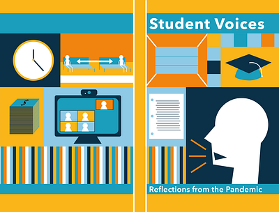 "Student Voices" Zine Cover Design design graphic design illustration magazine cover