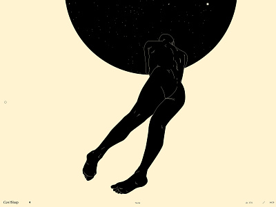 Night Wanderer abstract back composition conceptual conceptual illustration dual meaning figure figure illustration illustration laconic layout lines minimal night night sky poster poster a day sky sleep sleepless
