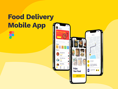 Food delivery - Mobile App app delivery design food food delivery graphic design mobile order pizza ui ux