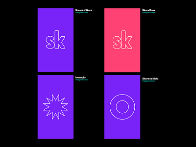 Instagram Covers for Skore branding design graphic design