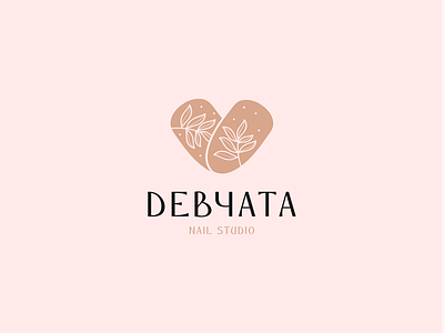 Devchata beauty brand design graphic design identity logo logotype nail nailstudio vector