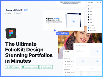 Personal FolioKit - Website Launch creator design designer designinspiration figma layouts personalfoliokit personalwebsite portfolio productdesigner styleguide templates uxui uxuidesign webdesign
