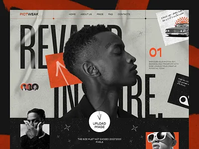Web design for photo editor tool PictWeak 3.0 design ai ai website animation concept motion photo editor popular trending ui ui design ui designer uiux user interface uxui web web design web designer webdesign website
