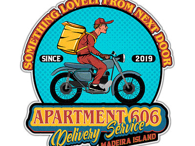 vintage logo for apartment 606 america branding design graphic design illustration logo typography ux vector