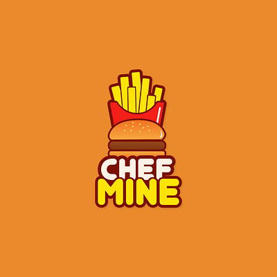 CHEF MINE | Logo burger fries logo restaurant