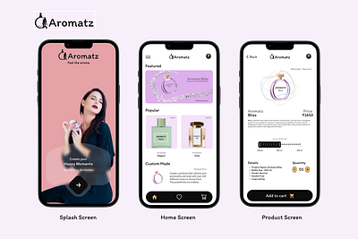 Aromatz app branding design graphic design illustration logo typography ui ux vector