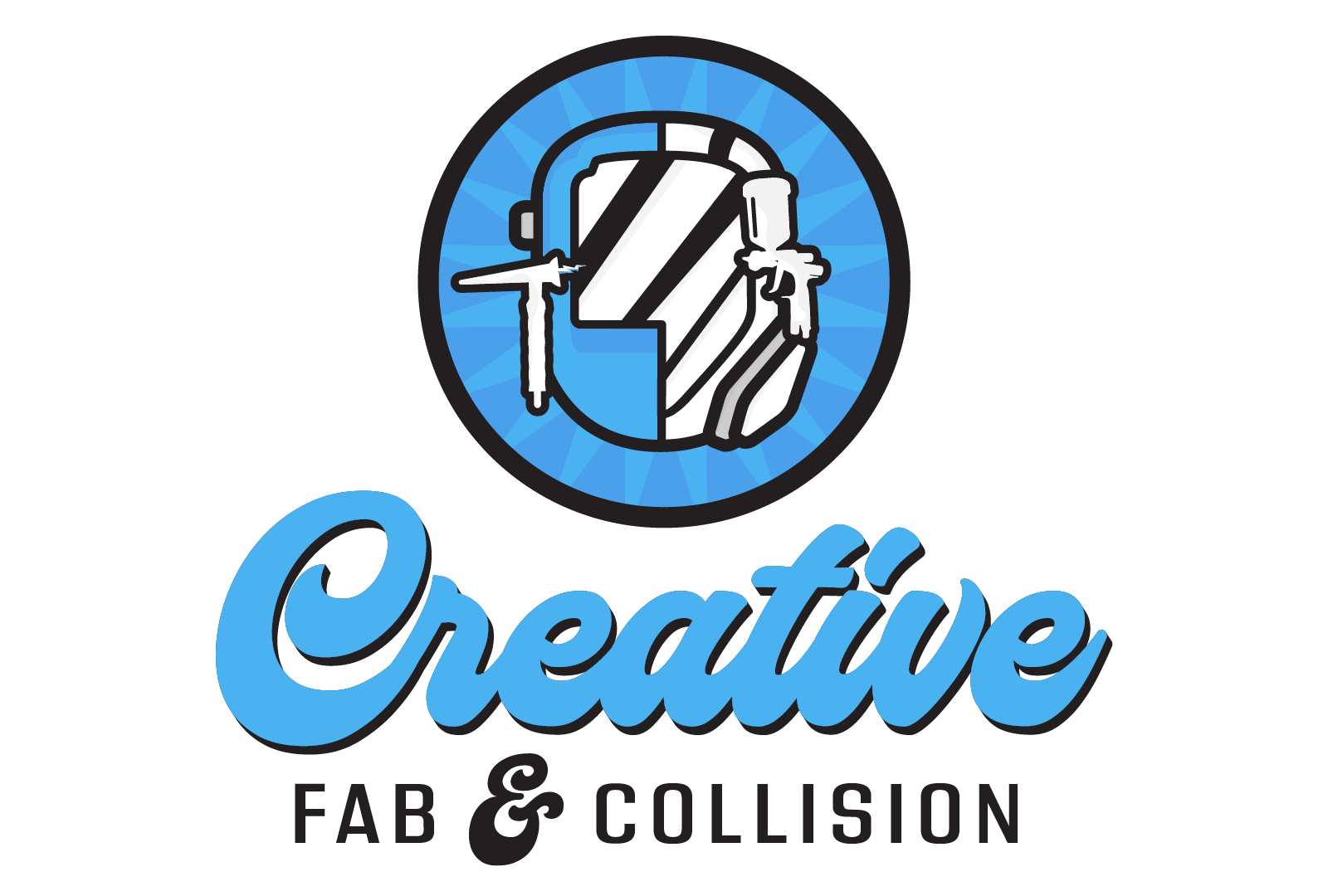 Creative Fab & Collision Logo by Grant Toranzo on Dribbble