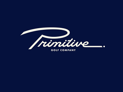 Primitive branding calligraphy custom design flow golf goodtype handlettering lettering logo logomaker logotype premium primitive script solid sophisticated type unique