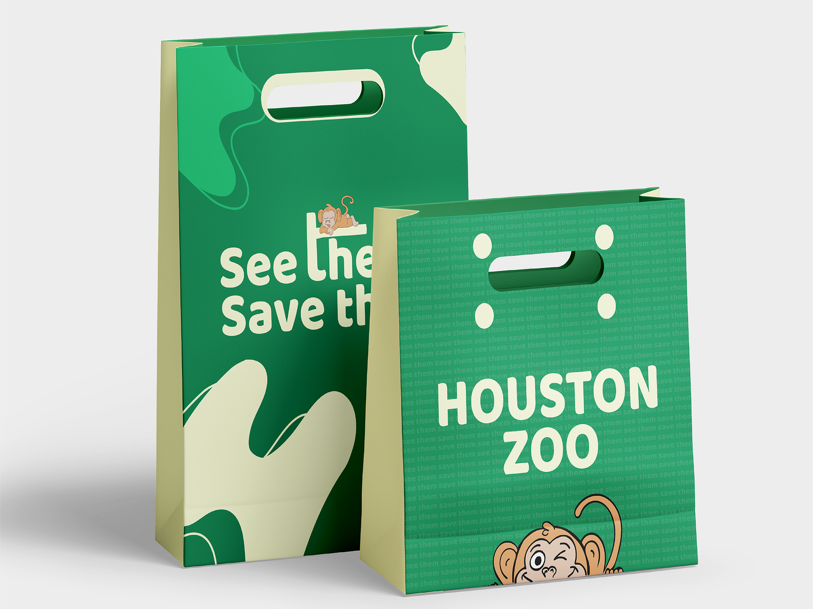 Houston Zoo Merchandise Bag by Zane Cornejo on Dribbble