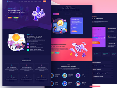 Cryptotum - Crypto Currency Template cpryto template crypto crypto landing page crypto psd design illustration landing page psd template responsive webdesign ui ux web design website