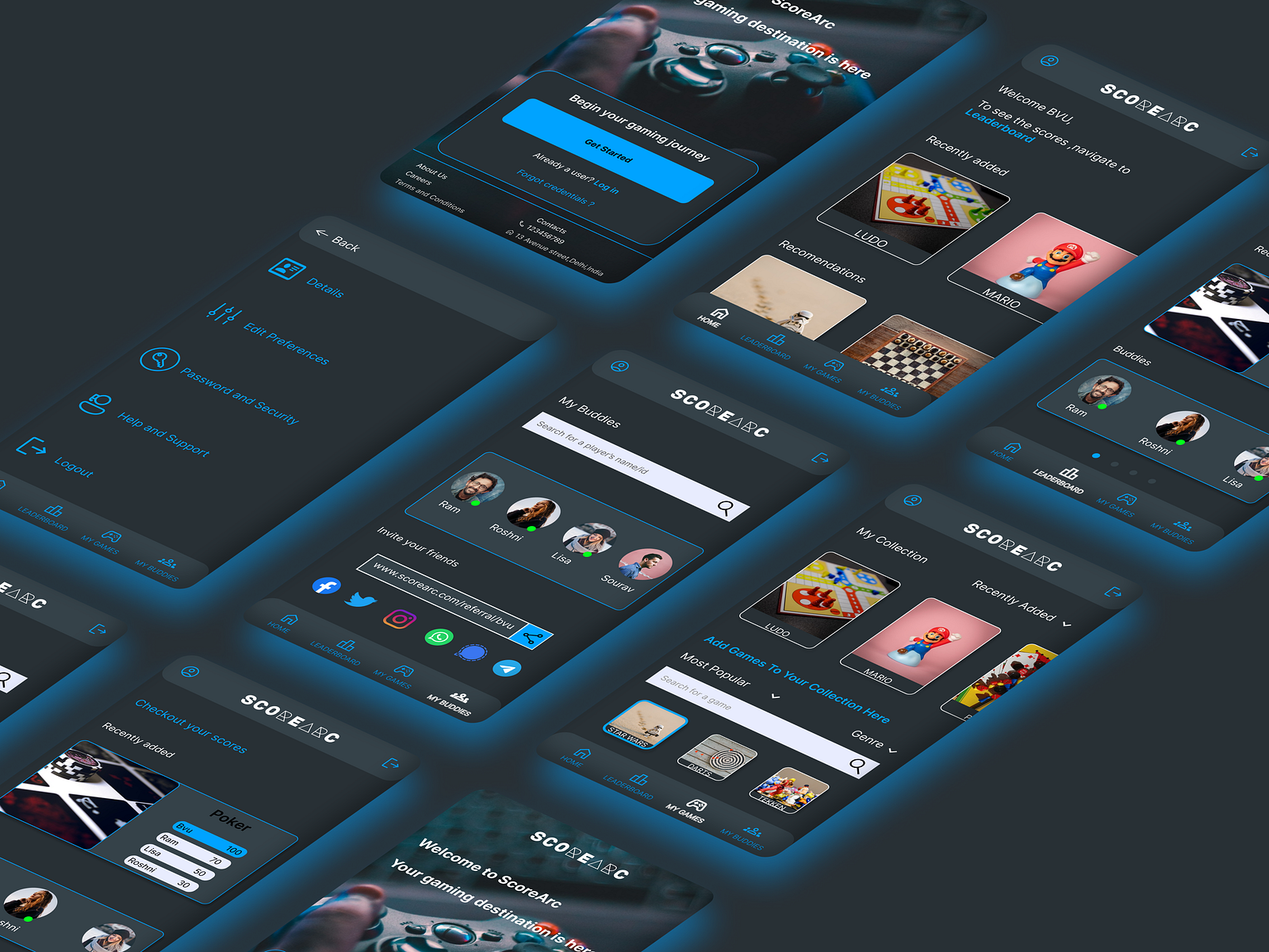 “ScoreArc” A Score Tracking App For Games. by Bibhudatta Mishra on
