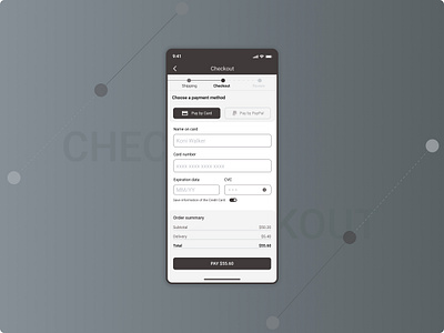 Credit Card Checkout #DailyUI 002 app bank challenge checkout credit card dailiui002 daily dailyui design ecommerce form mobile shop ui ux