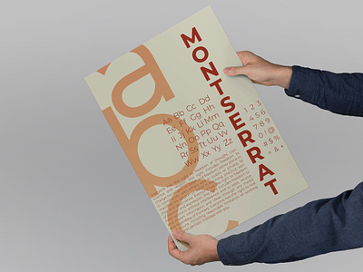 Typeface Specimen [Montserrat] graphic design typeface typography