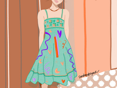 Lindo vestido ... art arte artedigital design dibujo dress fashion fashionillustration graphic design illustration ilustraciondigital ilustraciones ilustradora ilustrator moda mujer mujeres photoshop vestido woman