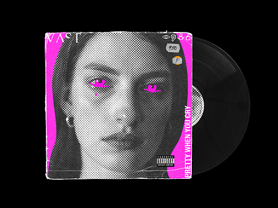 Vinyl — Pretty When You Cry by VAST branding design graphic design illustration