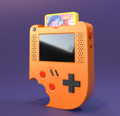 Game Boy 3d graphic design