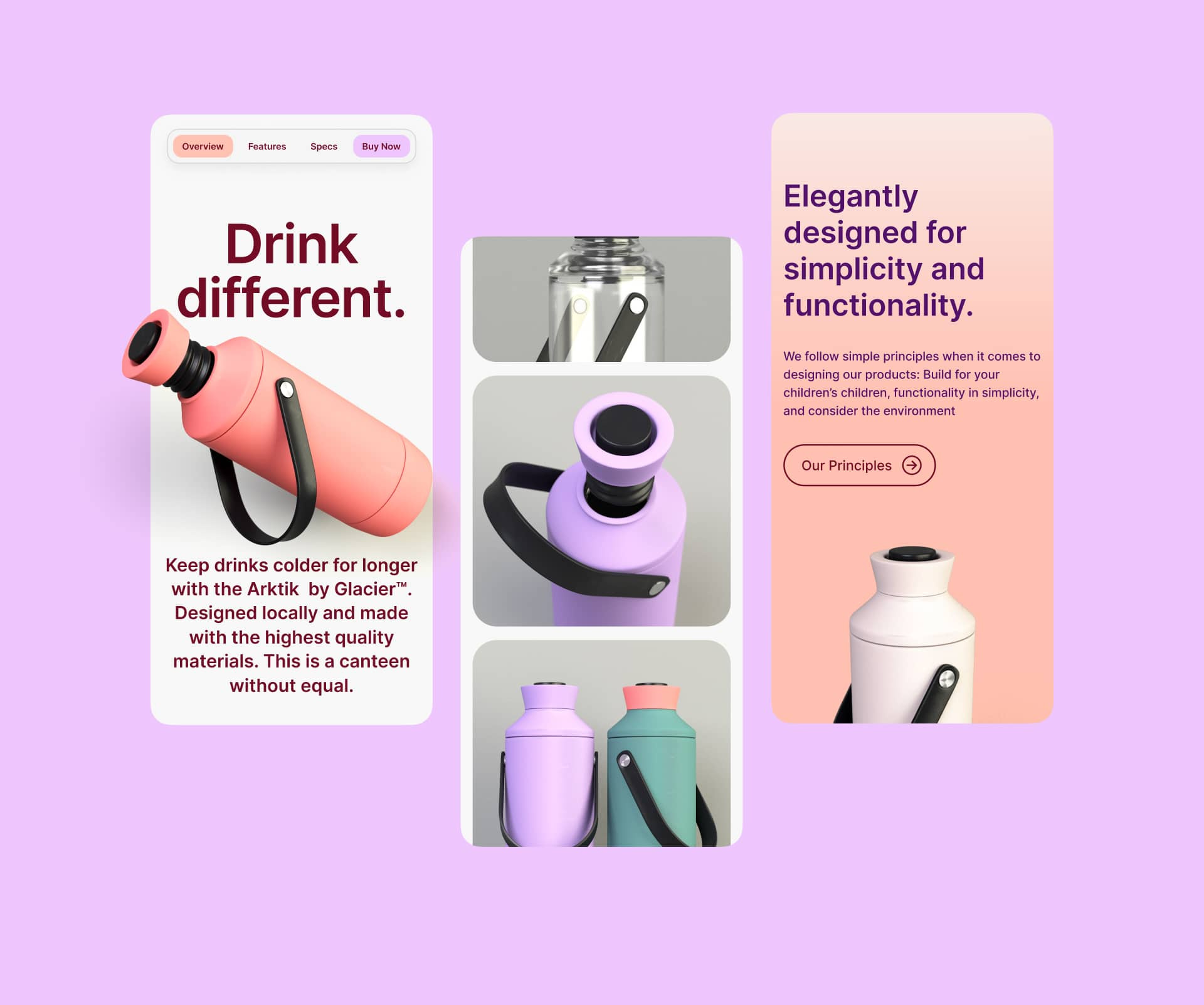 Arktik Mobile Site 3d cinema4d design figma graphic design interface ui ux web webflow website