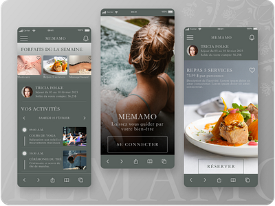 Prototype mobile for Spa station beach resort branding design design green design mobile design ui design ux design web figma figma mobile figma wireframe graphic design manage their reservation prototype spa spa services tricia folke ui ux well being