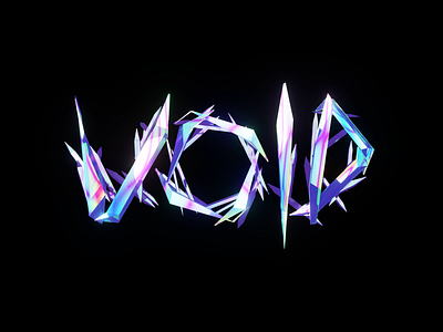 VOID 3d 3d logo abstrusive city band logo blender chrometype custom font dava pratama design graphic design illustration logo metal