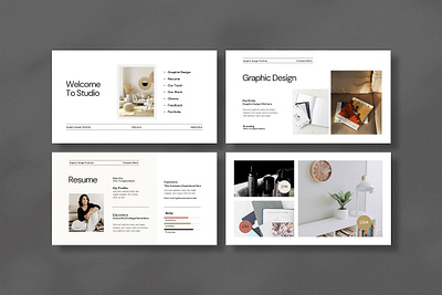 Templat Portofolio & Resume #04 app branding design graphic design illustration logo typography ui ux vector