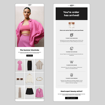 Email Design - Voisins Department Store email design graphic design
