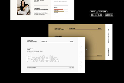 Templat Portofolio & Resume #07 app branding design graphic design illustration logo typography ui ux vector