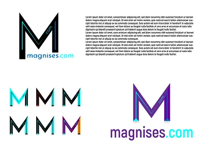 Creative logo design for magnises.com M logo design. abstract advertising agency art artist artwork black blue branding color full creative design graphic illustration illustrator logo minimal motion graphics vector white