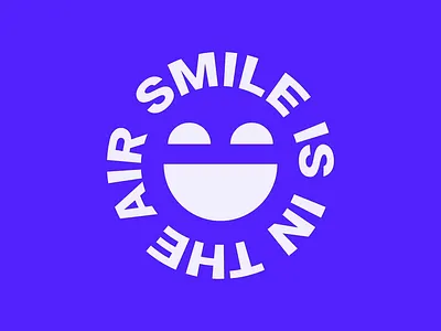 Smile is in the Air animation branding circle clean contrast dentist flat fresh geometric graphic design happy logo microphone modern motion podcast smile stickers typographic