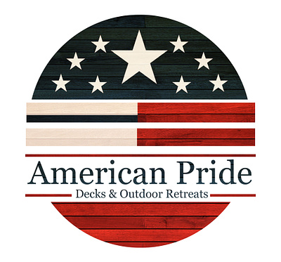 American Pride Decks Logo american badge branding decks design illustration logo patrick lee zepeda thepatricklee