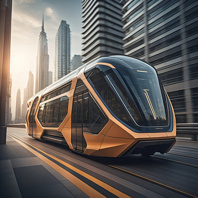 Futuristic Public Transport Concept art futuristic concept