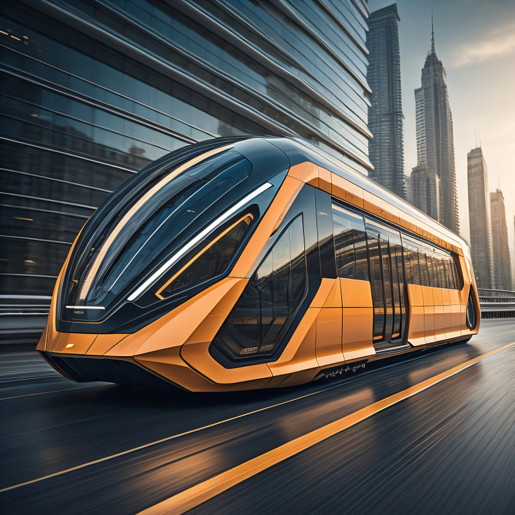 Futuristic Public Transport Concept art by FaseehUdeen on Dribbble