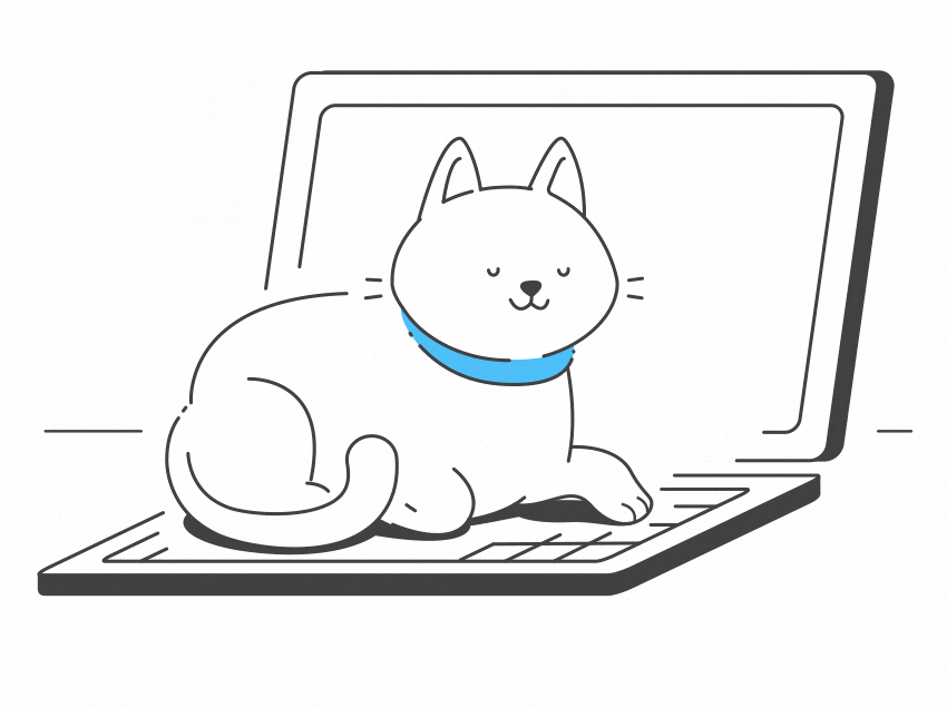 Pixel cat animal animation cat character design illustration minimalistic monoline