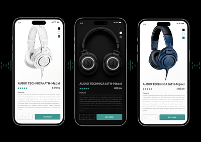 Audiophile app e commerce ui