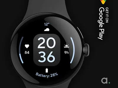 Concentric 1: Wear OS face amoledwatchfaces android wear app design galaxywatch googleplay pixelwatch watchface wearos wearoswatchface