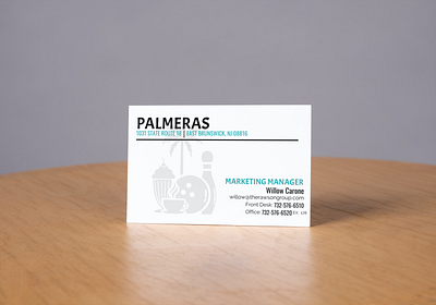 Palmeras Business Card branding business card