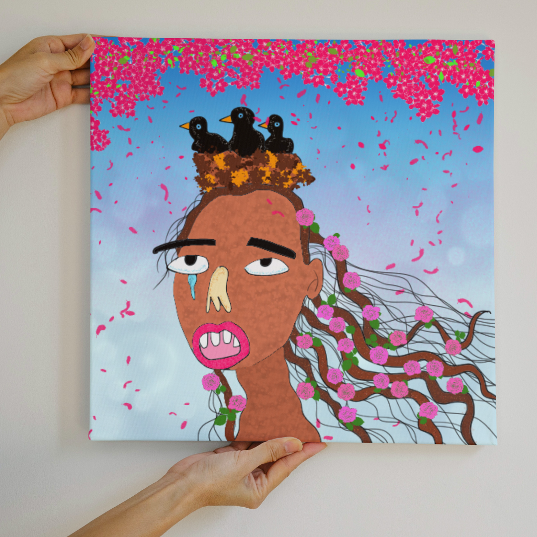 A Girl to a Tree Illustration art artwork clipartstudio design designer digital graphic design illustration mockups storytelling visual design