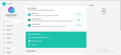 UNOkard- Fintech application
