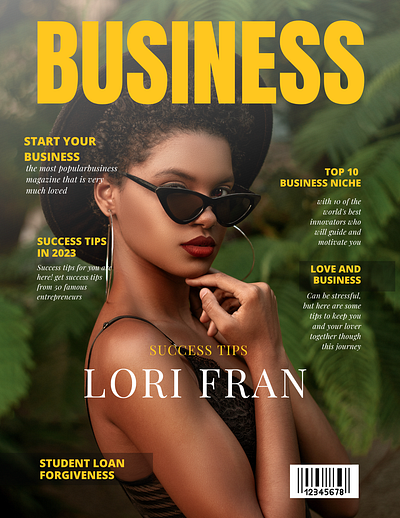 Business Magazine Cover 1 book cover graphic design magazine cover