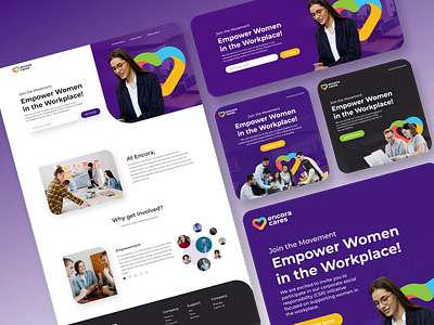 Encoracares Visual Identity animation brand campaign deisgn brand identity branding campaign design landing page logo motion graphics ui ui design visual identity web design