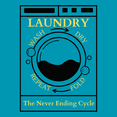 Laundry ♾️ graphic design illustration meme
