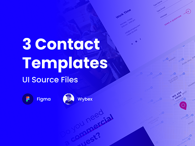 3 Contact Templates | Figma | Download contact contacts ui ux web web design