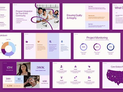 Mental Health Company Deck branding deck deck template graphic design presentation presentation deck presentation slides presentation template slide deck slide template